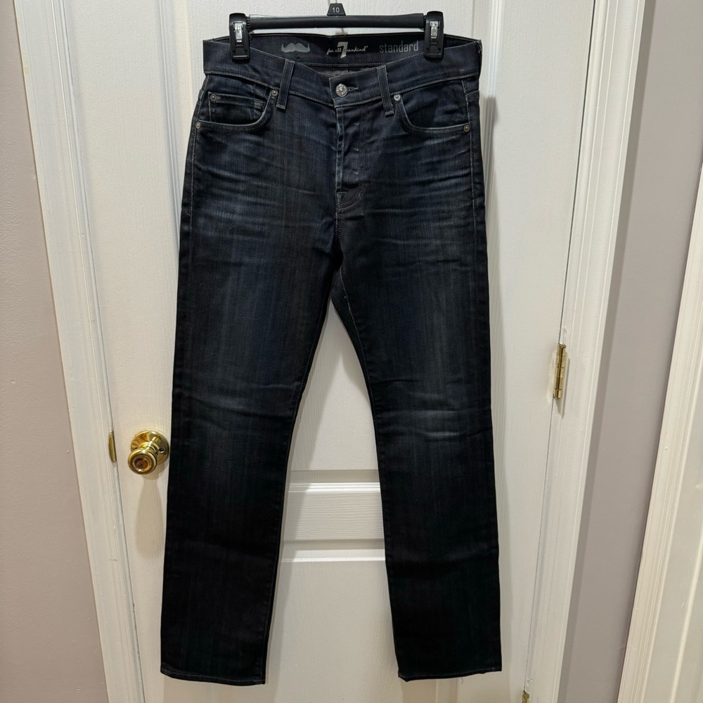 Men’s 7 For All Mankind Standard Straight Leg Limited Edition Movember Jeans-$50